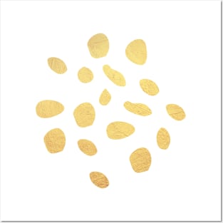 Simply Gold Dots Posters and Art